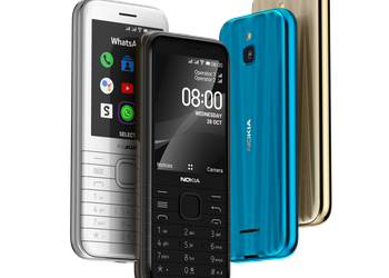 Nokia 8000 4G: прочный кнопочный телефон с 4G и 2,8" экраном за €79 (2600 гривен)