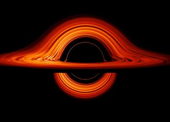 Сверхмассивная чёрная дыра массой 20 млн Солнц убегает от двух других дыр на скорости свыше 1,5 млн км/ч и тащит за собой хвост из молодых звёзд длиной 200 000 световых лет