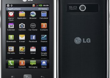 Смартфон LG E510 Optimus Hub должен появиться в Украине в ноябре
