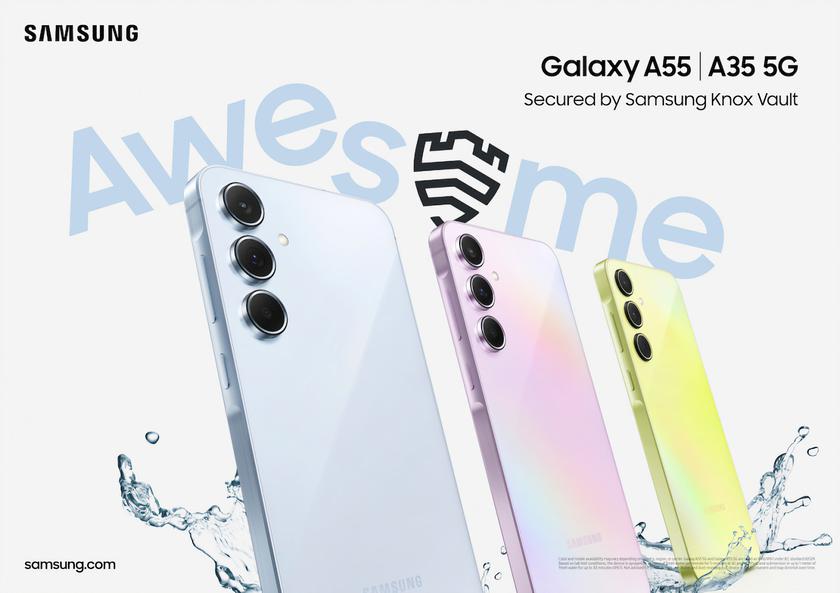 Когда выйдут и сколько будут стоить смартфоны Samsung Galaxy A35 и Galaxy A55 в Украине