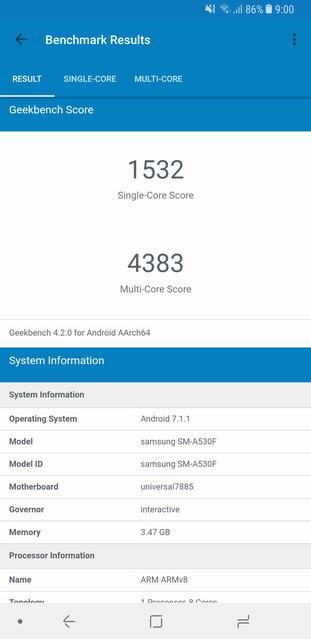  Samsung Galaxy A8:  Android-  Infinity Display   IP68-77