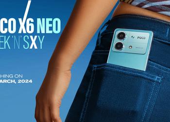 Официально: POCO X6 Neo с OLED-дисплеем на 120 Гц и чипом MediaTek Dimensity 6080 дебютирует 13 марта