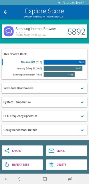  Samsung Galaxy A8:  Android-  Infinity Display   IP68-82