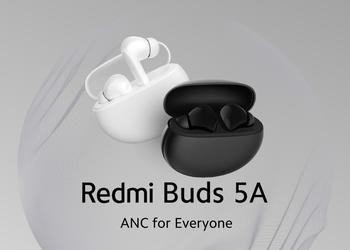 Xiaomi предстаивла Redmi Buds 5A с ANC, Bluetooth 5.4 и фукнцией Google Fast Pair за $24