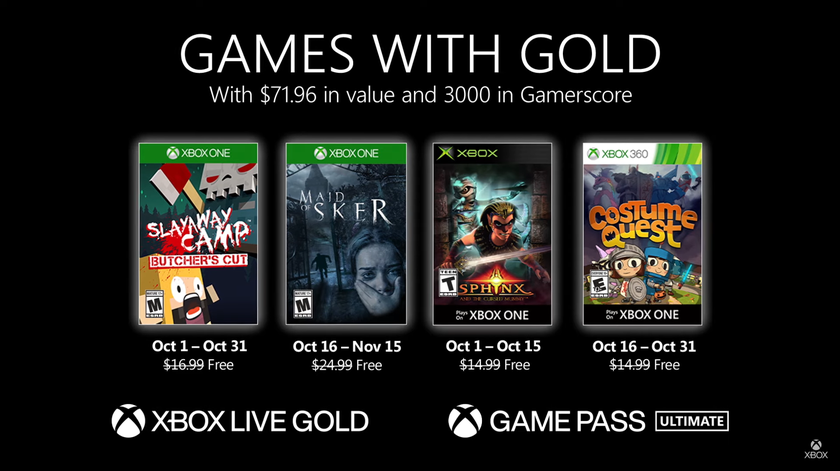 Бесплатные игры для Xbox One: подписчики Xbox Live Gold получат Maid of Sker и Slayaway Camp
