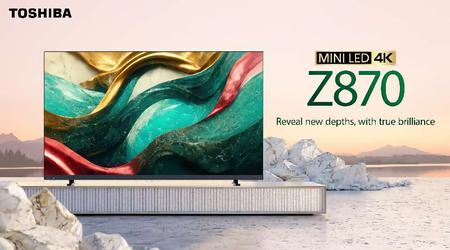 Toshiba Z870 MiniLED 4K Gaming TV : Une gamme gaming de téléviseurs intelligents avec prise en charge de 144Hz et technologie AMD FreeSync.