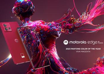 Motorola представила смартфон Edge 30 Fusion в оттенке Viva Magenta, который Pantone назвал цветом 2023 года