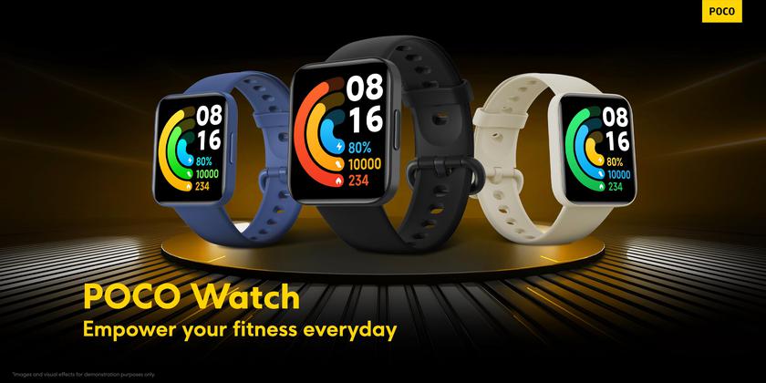 POCO Watch: первые смарт-часы бренда с 1,6" дисплеем, GPS и автономностью до 14 дней за €79