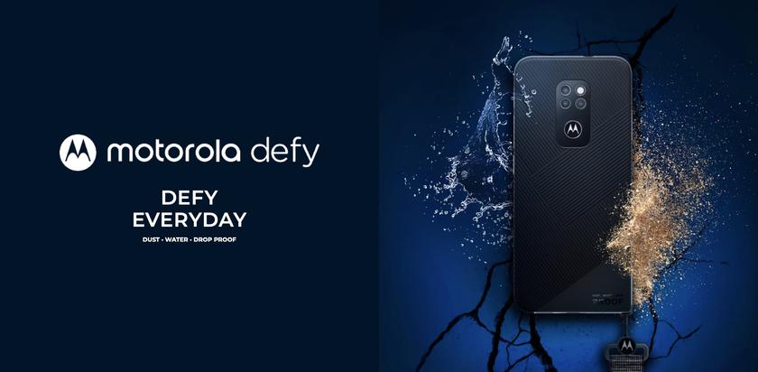 Motorola Defy 2021: ударопрочный смартфон с защитой IP68 и стеклом Gorilla Glass Victus за €325