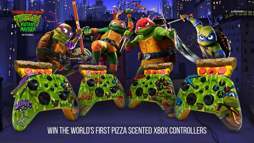 Черепашкам-ниндзя понравится: Microsoft представила необычный Xbox с запахом пиццы