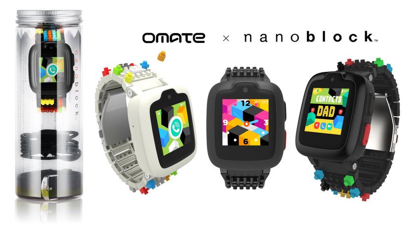 Omate x Nanoblock: детские смарт-часы с LEGO-ремешком