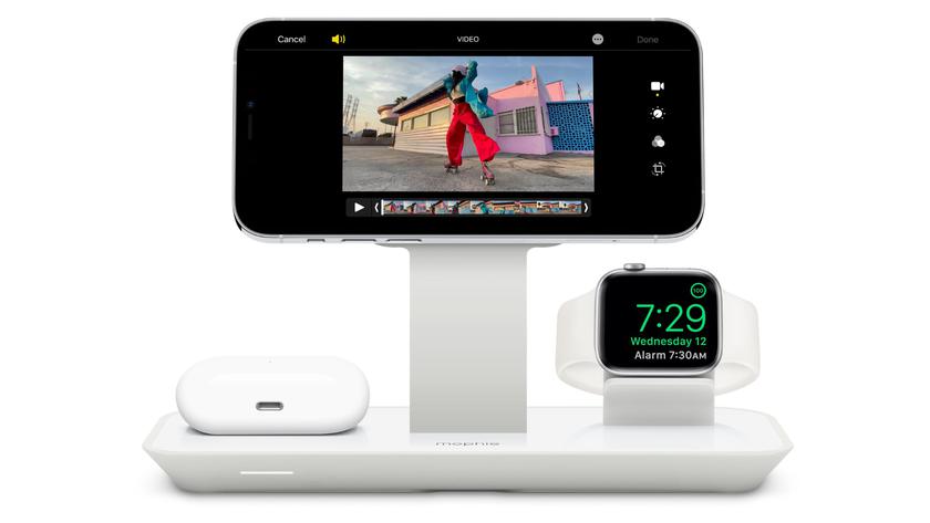 Mophie представила беспроводную зарядку MagSafe 3-в-1 для iPhone, Apple Watch и AirPods