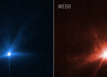 Телескопы James Webb и Hubble зафиксировали столкновение зонда DART с астероидом
