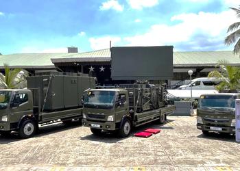 Япония передала Филиппинам радарную стацию раннего обнаружения TPS-P14ME, она создана на базе грузовика Mitsubishi Fuso Super Great