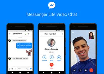 Facebook добавил видеозвонки в Messenger Lite