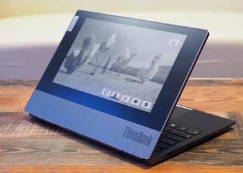 CES 2020: Lenovo представила ноутбук ThinkBook Plus с дополнительным экраном E-Ink, как у Kindle, на крышке