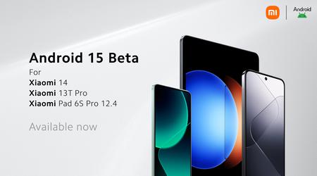 Xiaomi 14, Xiaomi 13T Pro en Xiaomi Pad 6S Pro hebben de bètaversie van Android 15 ontvangen