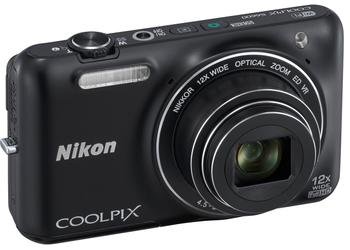 Компактная камера Nikon Coolpix S6600 с 12-кратным зумом и поворотным дисплеем