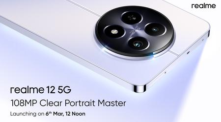 Es ist offiziell: Das realme 12 mit einer 108 MP Kamera wird am 6. März auf den Markt kommen