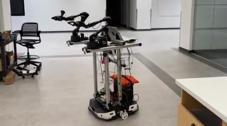 Mobile ALOHA: a 2-armed robot created by Stanford students for "only $32,000" that can be taught to do household chores