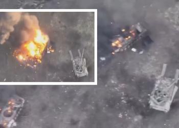 Украинские силы в одном бою уничтожили два российских танка Т-80БВ и две боевые машины пехоты