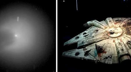Comet 12P/Pons-Brooks suddenly increased in brightness 100 times and turned into the Millennium Falcon from Star War