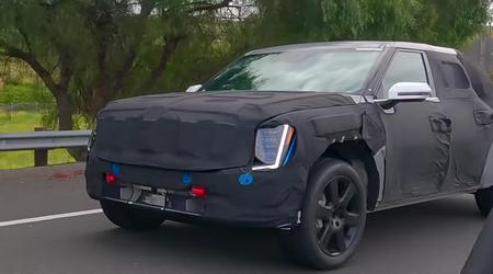 Un pick-up électrique Kia similaire à l'EV9 repéré en Californie (vidéo)