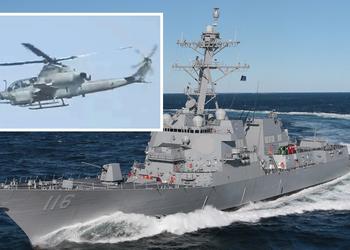 Иран угрожал сбить американские вертолёты AH-1Z, UH-1Y и MH-60, защищающие эсминец USS Thomas Hudner и другие военные корабли, и заставил их совершить посадку – США отрицают