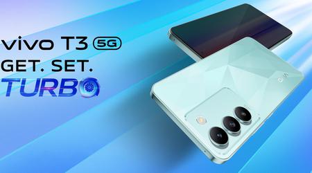 vivo T3: 120Hz AMOLED display, MediaTek Dimesnity 7200 chip, 50 MP triple camera and IP54 protection for $240