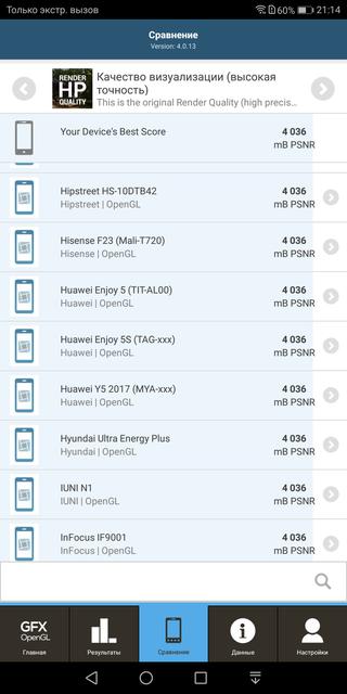  Huawei Mate 10 Lite:     -85