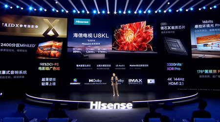 Hisense ha presentato una gamma di TV 4K con pannelli Obsidian Screen Pro con prezzi a partire da 1230 dollari.