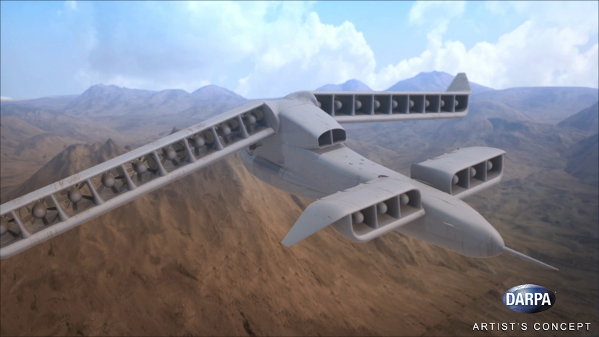 Концепт беспилотного самолета с вертикальным взлетом DARPA X-Plane