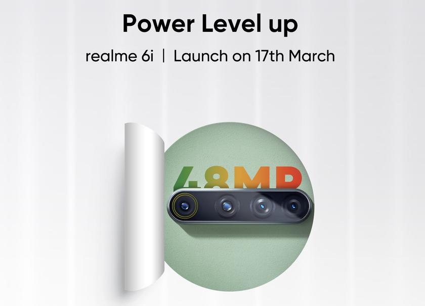 OPPO объявила дату анонса Realme 6i: первый в мире смартфон с чипом MediaTek Helio G80