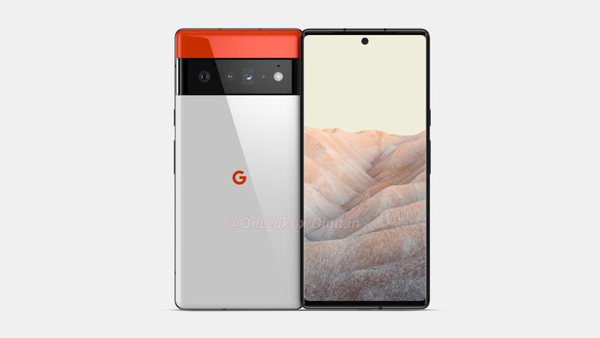 Google Pixel 6 Pro показали на первых «живых» фото: изогнутый «дырявый» дисплей и двухцветная задняя панель