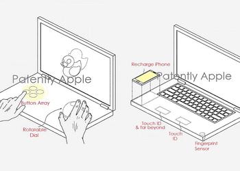 Apple получила патент на MacBook с двумя дисплеями, виртуальной клавиатурой и возможностью беспроводной зарядки iPhone