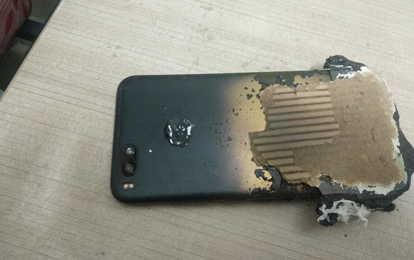 Батарея смартфона Xiaomi Mi A1 взорвалась возле спящего пользователя