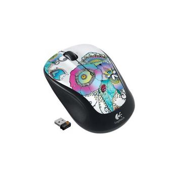 Logitech Wireless Mouse M325 Lady on the Lily Black-White USB