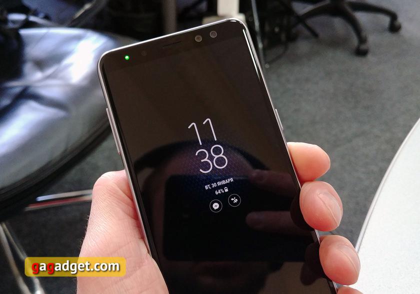  Samsung Galaxy A8:  Android-  Infinity Display   IP68-4