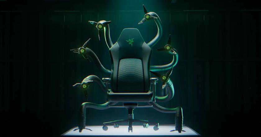 Razer Cthulhu - первое игровое кресло с роботизированными щупальцами и искусственным интеллектом