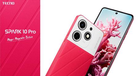 Tecno Spark 10 Pro has received a Magic Magenta Edition modification with a glowing and colour-changing lid
