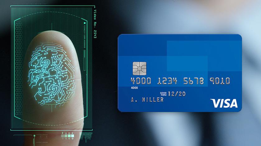 Visa будет выпускать платежные карты со сканером отпечатка пальца
