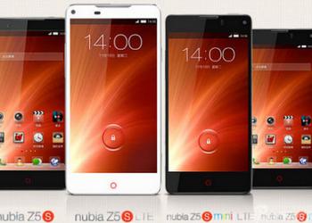 ZTE выпустила Android-смартфоны Nubia Z5S и Z5S mini