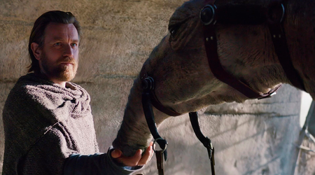 "Can we leave the camel in the garden?" During the filming of "Obi-Wan Kenobi" Ewan McGregor became attached to the camel and wanted to take it away