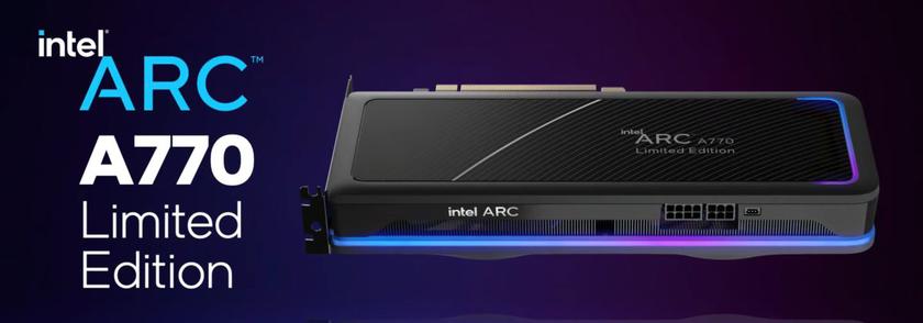 Intel внезапно прекратила поставки видеокарты Arc A770 Limited Edition с 16 ГБ памяти