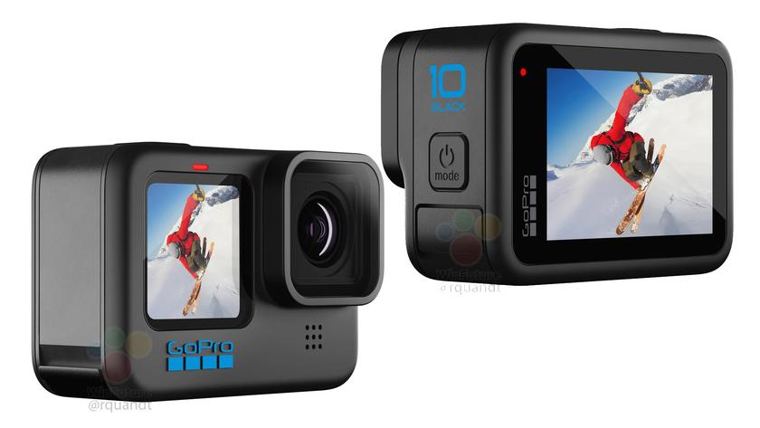 Экшн-камеру GoPro Hero 10 Black показали на официальных рендерах: новый процессор GP2 и старый дизайн
