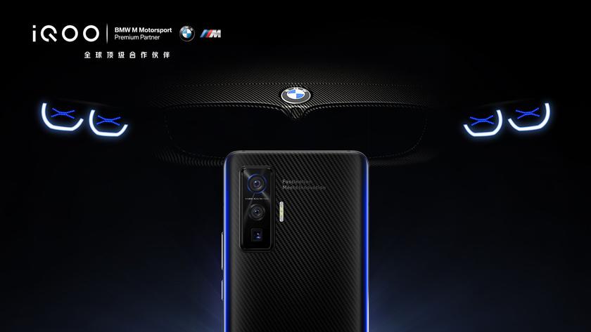 Флагман iQOO 5 Pro BMW Edition появился на официальном изображении: карбоновая задняя часть и камера-перископ