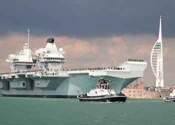 Авианосец HMS Prince of Wales стоимостью $3,85 млрд успешно вернулся на военную-базу в Портсмут после испытаний и готовится к учениям Westlant 23