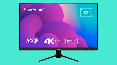 ViewSonic VX3267U: 32-inch 4K IPS monitor with 65W Power Delivery support 