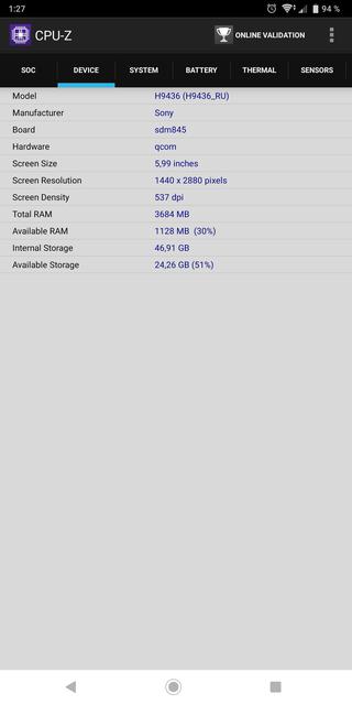  Sony Xperia XZ3: -76