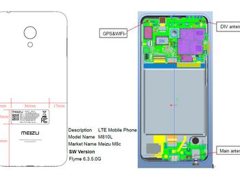 Бюджетный смартфон Meizu M8c прошёл сертификацию FCC